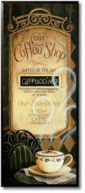 Tablou bucatarie - Coffee Shop Menu