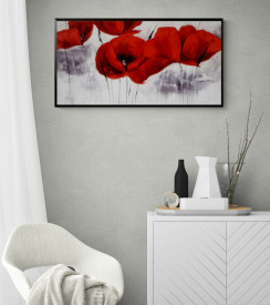 Tablou flori living - Pavot d Hiver IV
