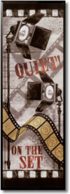 Tablou living Cinema - Quiet on the Set
