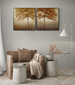 Tablou living copaci - Amber