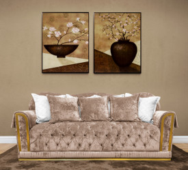 Tablou living flori - Cherry Blossom in Vase - Img 4
