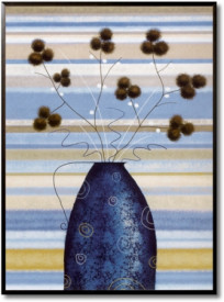 Tablou living flori - Study of Mimosa in Blue
