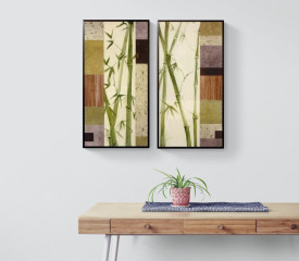 Tablou living tema Asia - Collage With Bamboo II