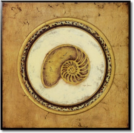 Tablou living tema marina - Glamour Nautilus Shell