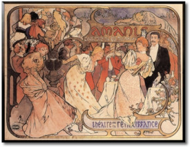 Tablou vintage - Amants