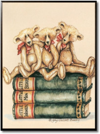 Tablou vintage camere copii - Three Bears