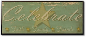 Tablou vintage mesaje - Celebrate
