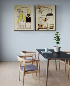 Set tablouri vintage - Giggle Water III