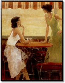 Tablou bucatarie - Friends at the Cafe