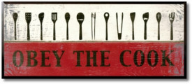Tablou bucatarie - Obey The Cook
