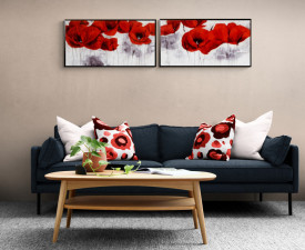 Tablou flori living - Pavot d Hiver IV