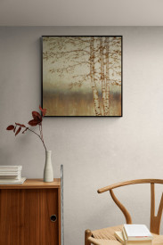 Tablou living copaci - Birch Silhouette I