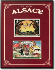 Tablou vintage vinuri - Vins d'Alsace