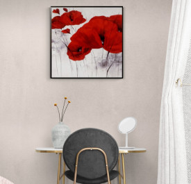 Tablou flori living - Pavot d Hiver VI