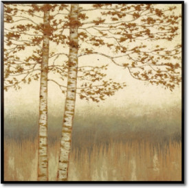 Tablou living copaci - Birch Silhouette II