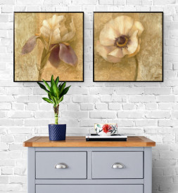 Tablou living flori - Brocade Poppy - Img 3