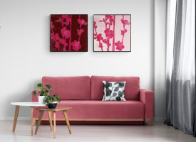 Tablou living flori - Plum Blossom II - Img 5