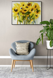 Tablou living flori - Sonnenblumenfeld