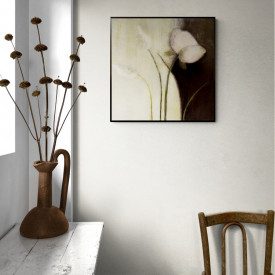 Tablou living flori - Two Leaves And One Flower - Img 2