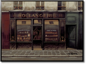 Tablou living magazine retro - Boulangerie