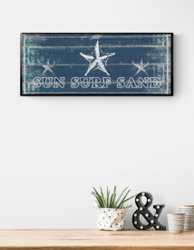 Tablou living tema marina - Sun Surf Sand