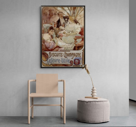 Tablou reclama vintage - Biscuits Champagne