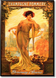 Tablou reclama vintage - Champagne Pommery