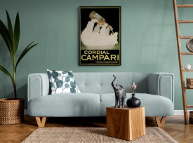 Tablou reclama vintage - Cordial Campari - Img 3