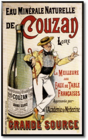 Tablou reclama vintage - Eau Minerale Naturelle de Couzan
