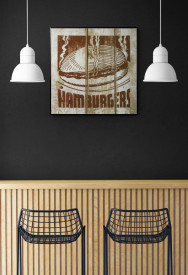 Tablou vintage bucatarie - Hamburgers - Img 2