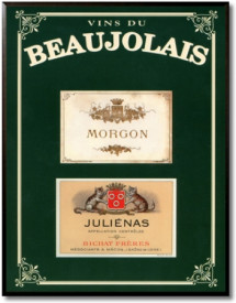 Tablou vintage vinuri - Vins du Beaujolais