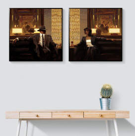 Tablou living cuplu - Amber Glow II
