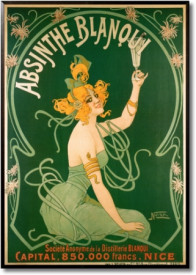 Tablou reclama vintage - Absinthe Blanqui