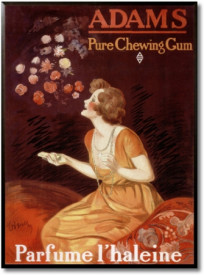 Tablou reclama vintage - Adams Pure Chewing Gum