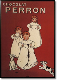 Tablou reclama vintage - Chocolat Perron