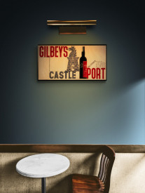 Tablou reclama vintage - Gilbeys Castle Port 1933 - Img 3