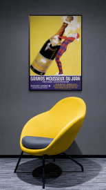 Tablou reclama vintage - Grands Mousseux du Jura - Img 2