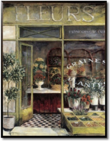 Tablou bucatarie magazine retro - Fleurs de Jardin