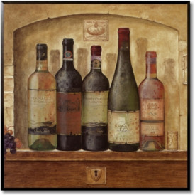 Tablou bucatarie vinuri - Wind Bottle Cluster I