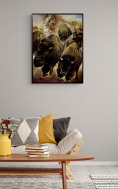 Tablou living animale - Buffeljagd