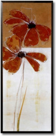 Tablou living flori - Flor Roja II