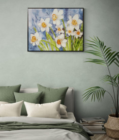 Tablou living flori - Narcisi - Img 4