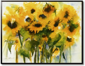 Tablou living flori - Sonnenblumenfeld