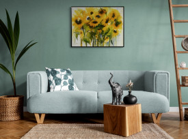 Tablou living flori - Sonnenblumenfeld