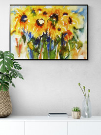 Tablou living flori - Sonnenblumen