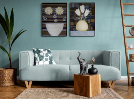 Tablou living flori - Two Golden Daisies