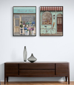 Tablou living magazin retro - Flower Store Errand