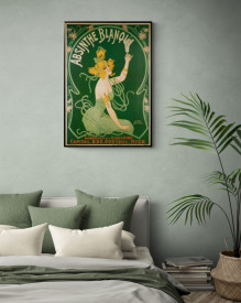 Tablou reclama vintage - Absinthe Blanqui - Img 3