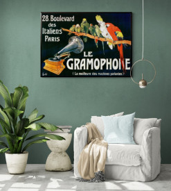Tablou reclama vintage - Le Gramophone - Img 2