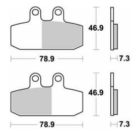 SBS - PLACUTE FRANA SCOOTER CERAMIC - 179HF